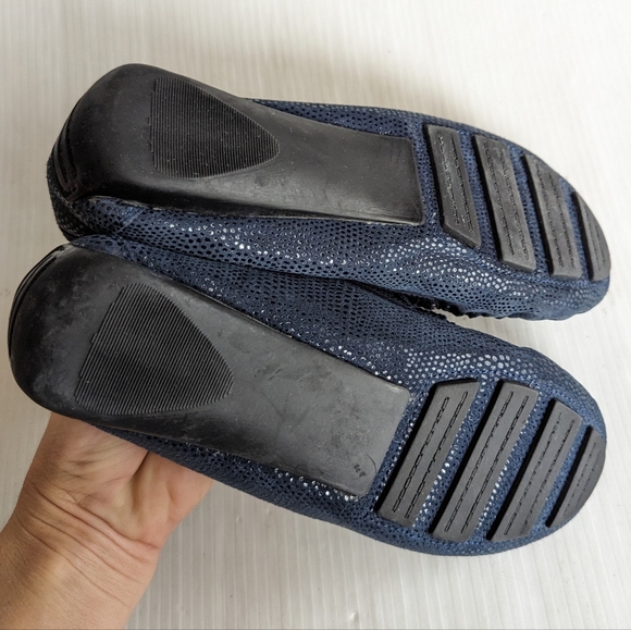 NINE WEST Hifiveff blue suede leather penny driving loafers - Picture 8 of 13